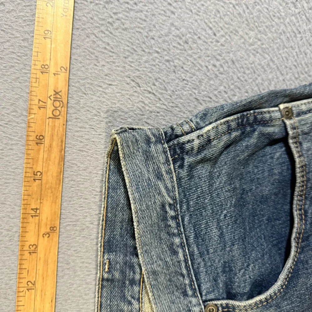 Wrangler Blue Denim Straight Leg Jeans Casual‎ Workwear Pants Men's Size 34x30